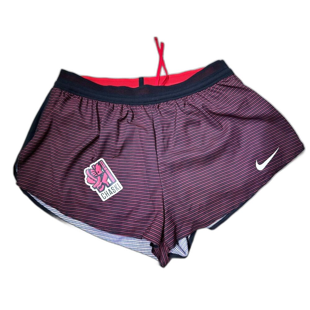 Nike Pro Elite 2" Racing Running Shorts Black Red DA2940 012 Men's Large NEW